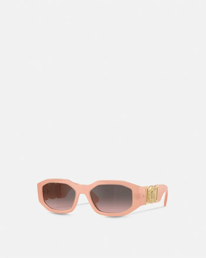 Sunglasses WomenMen Versace Medusa Biggie Sunglasses Goldpink