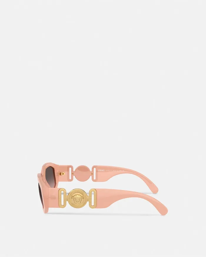 Sunglasses WomenMen Versace Medusa Biggie Sunglasses Goldpink