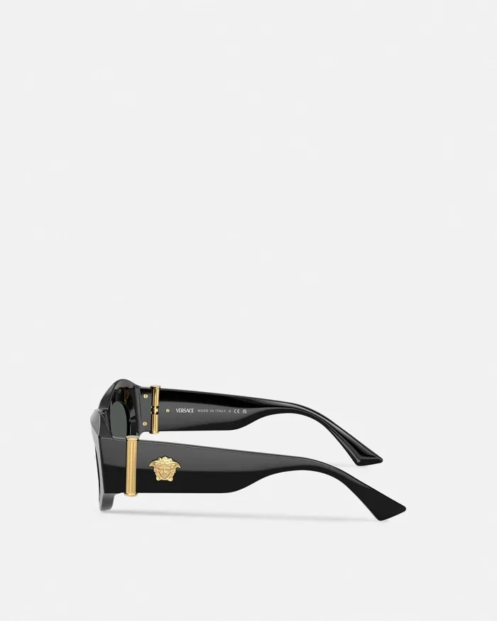 Sunglasses Women Versace Medusa Glam Sunglasses Blackgold