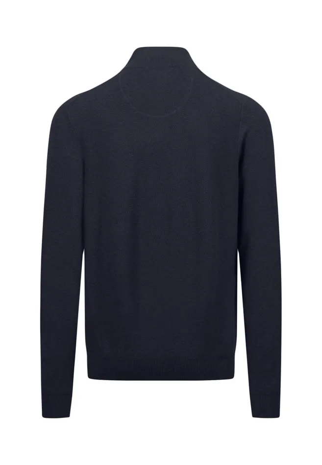 Sweater Men FYNCHHATTON Cotton Knitting Sweaters With A Troyer Collar Winter Whitesteelnightgrass Greenruby Rednavy