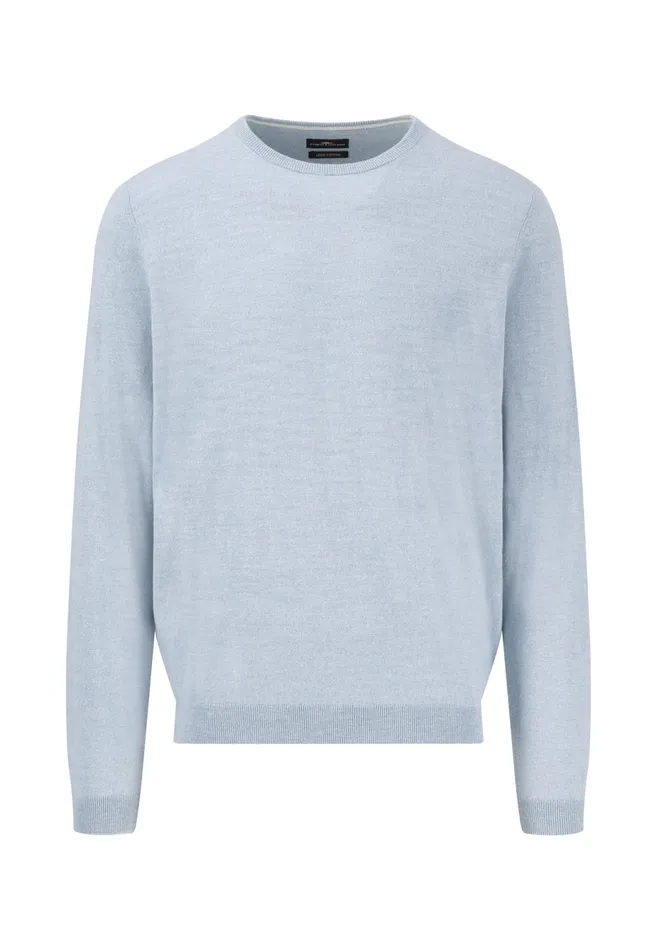Sweater Men FYNCHHATTON Knitting Sweater Made Of Highquality Cotton Mix Summer Breezenavynew Offwhite
