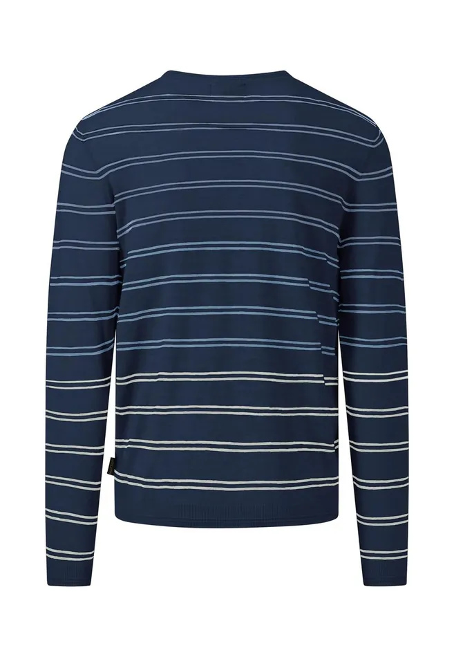 Sweater Men FYNCHHATTON Striped Cotton Linen Sweater Offwhitedusty Olivemidnight Sweater Men FYNCHHATTON Striped Cotton Linen Sweater Offwhitedusty Olivemidnight