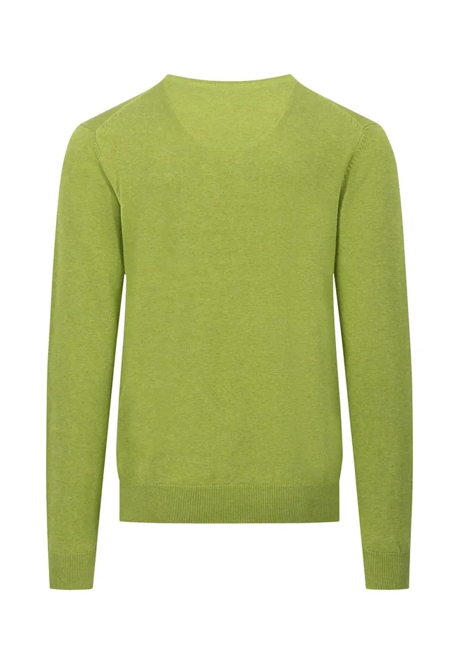 Sweater Men FYNCHHATTON Superfine Cotton ONeck Fine Knitting Sweater Soft Greendusty Lavenderpapayawavedusty Olivenightmalaga