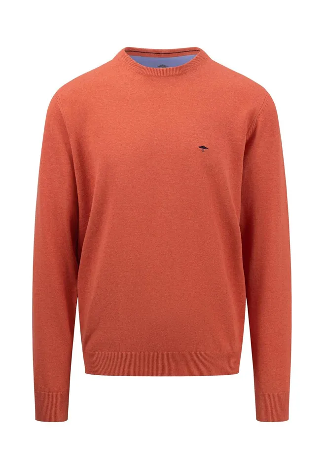 Sweater Men FYNCHHATTON Superfine Cotton ONeck Fine Knitting Sweater Soft Greendusty Lavenderpapayawavedusty Olivenightmalaga