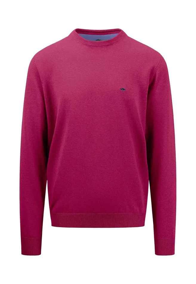 Sweater Men FYNCHHATTON Superfine Cotton ONeck Fine Knitting Sweater Soft Greendusty Lavenderpapayawavedusty Olivenightmalaga