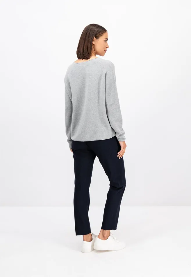 Sweater Women FYNCHHATTON Basic Fine Knit Sweater Navyoffwhitepinksoft Lavenderhot Gingersilver Graysweet Berryblackmystic Purple Sweater Women FYNCHHATTON Basic Fine Knit Sweater Navyoffwhitepinksoft Lavenderhot Gingersilver Graysweet Berryblackmystic Purple