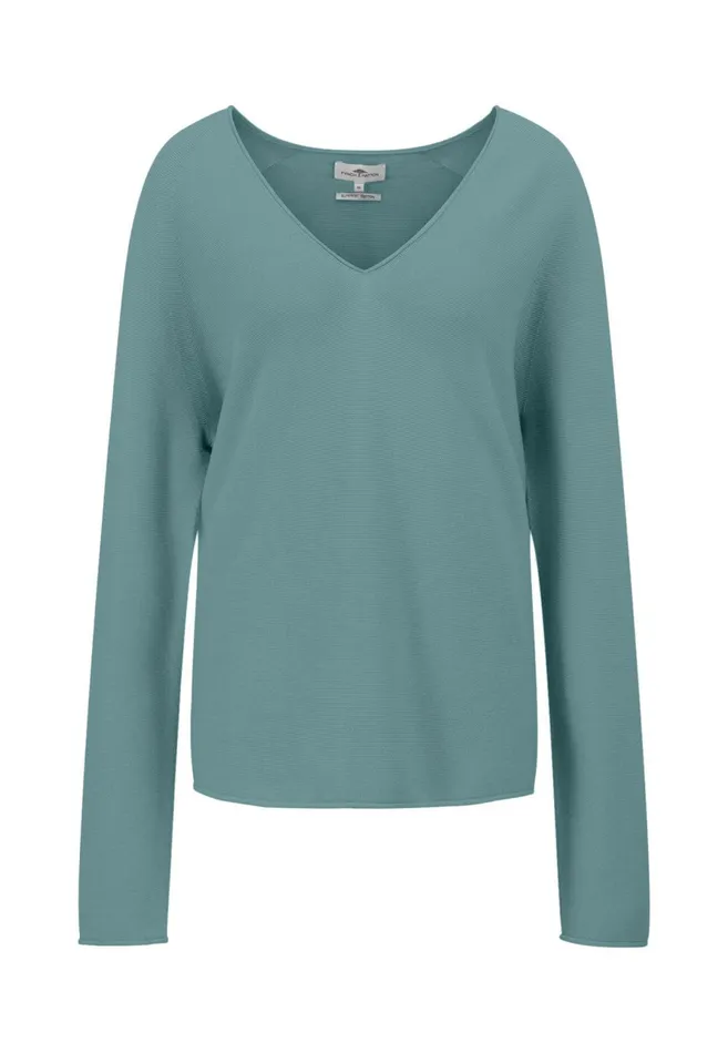 Sweater Women FYNCHHATTON Cotton Sweater With Vneckline Faded Lavendermilkelegant Pinkdusty Rosemodern Plumroyal Blueaqua Seablack