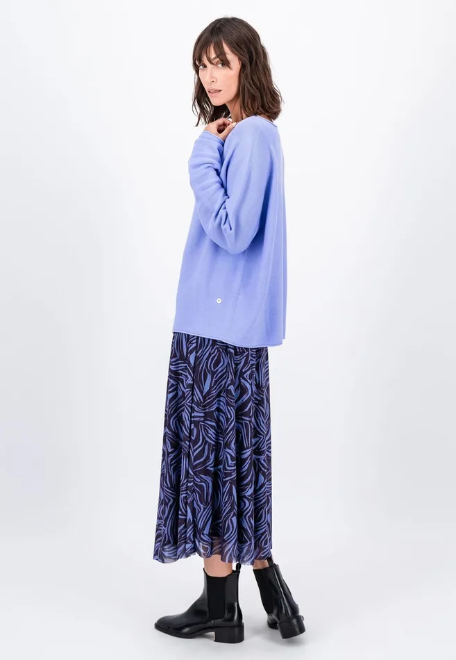 Sweater Women FYNCHHATTON Cotton Sweater With Vneckline Faded Lavendermilkelegant Pinkdusty Rosemodern Plumroyal Blueaqua Seablack