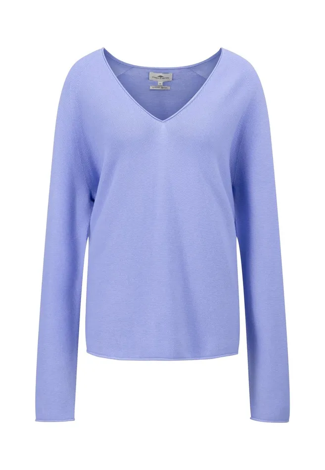 Sweater Women FYNCHHATTON Cotton Sweater With Vneckline Faded Lavendermilkelegant Pinkdusty Rosemodern Plumroyal Blueaqua Seablack