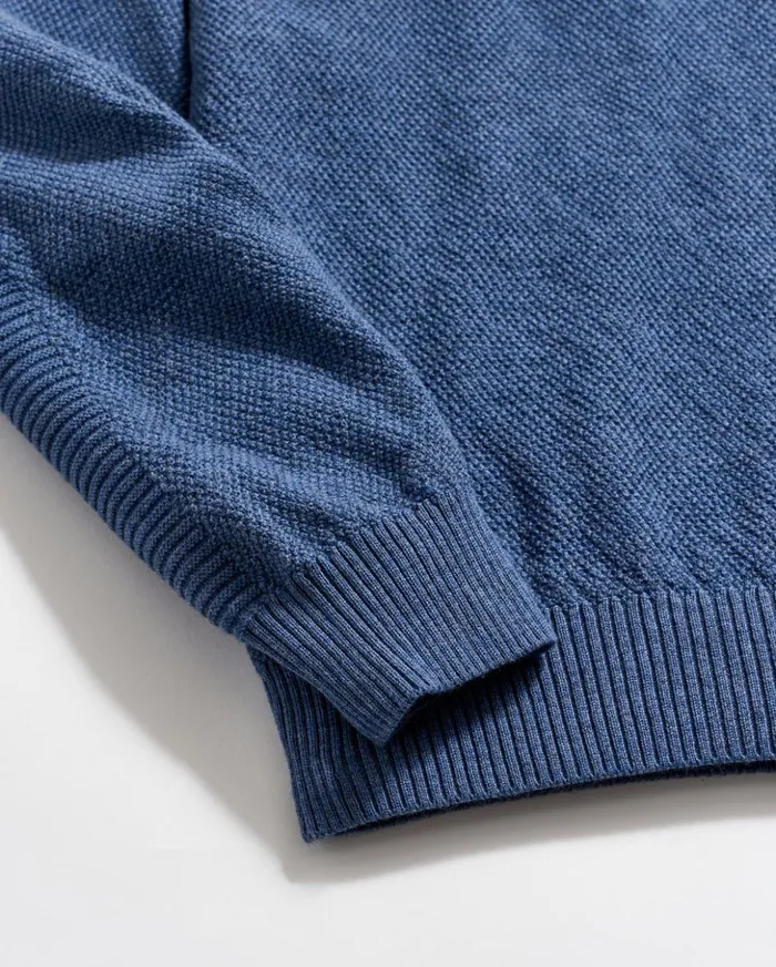 Sweaters and Sweatshirts Men Billy Reid Hunting Sweater Denim Blue