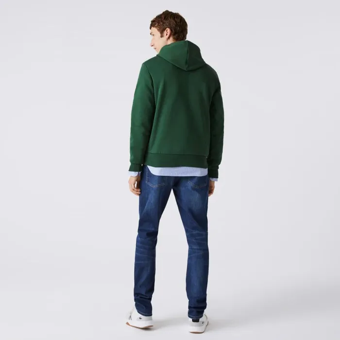 Sweaters and Sweatshirts Men Lacoste Men039s Classic Fit Cotton Blend Hoodie Pine Green 132