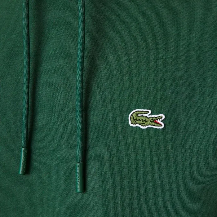 Sweaters and Sweatshirts Men Lacoste Men039s Classic Fit Cotton Blend Hoodie Pine Green 132