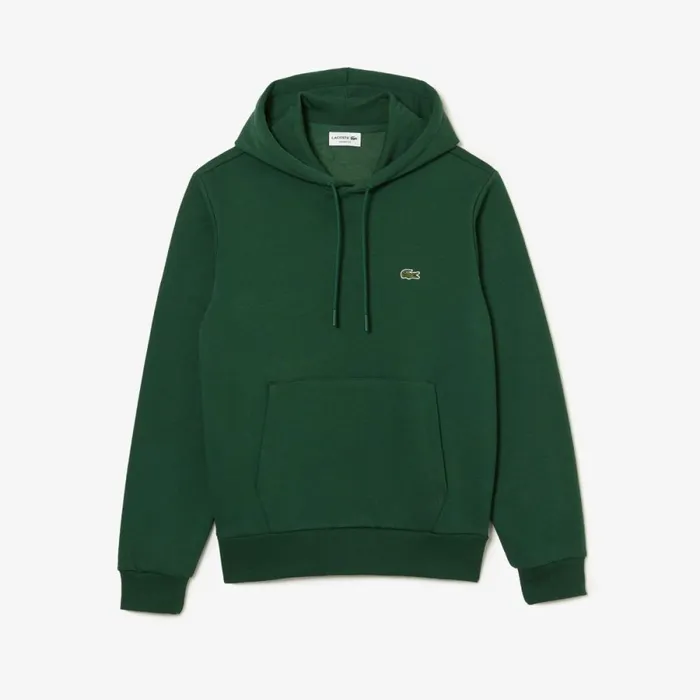 Sweaters and Sweatshirts Men Lacoste Men039s Classic Fit Cotton Blend Hoodie Pine Green 132
