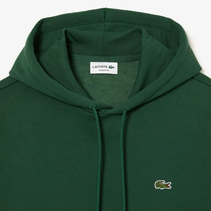Sweaters and Sweatshirts Men Lacoste Men039s Classic Fit Cotton Blend Hoodie Pine Green 132