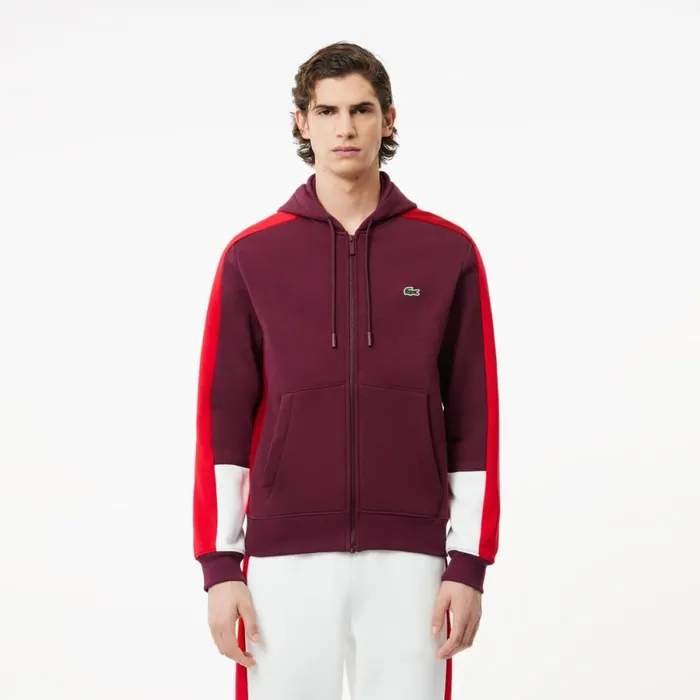 Sweaters and Sweatshirts Men Lacoste Men039s Colorblock Hoodie Bordeaux Red White Igw Sweaters and Sweatshirts Men Lacoste Men039s Colorblock Hoodie Bordeaux Red White Igw
