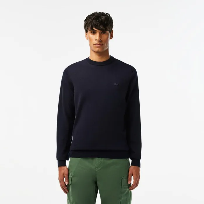 Sweaters and Sweatshirts Men Lacoste Men039s Crew Neck Merino Wool Sweater Navy Blue 166 Sweaters and Sweatshirts Men Lacoste Men039s Crew Neck Merino Wool Sweater Navy Blue 166