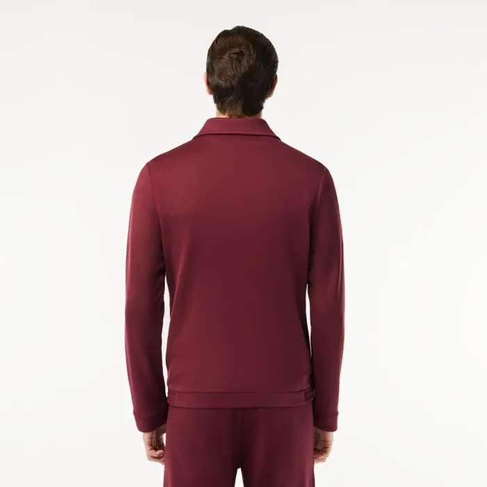 Sweaters and Sweatshirts Men Lacoste Men039s Heritage Inspired Paris Interlock Sweatshirt Bordeaux Ixz