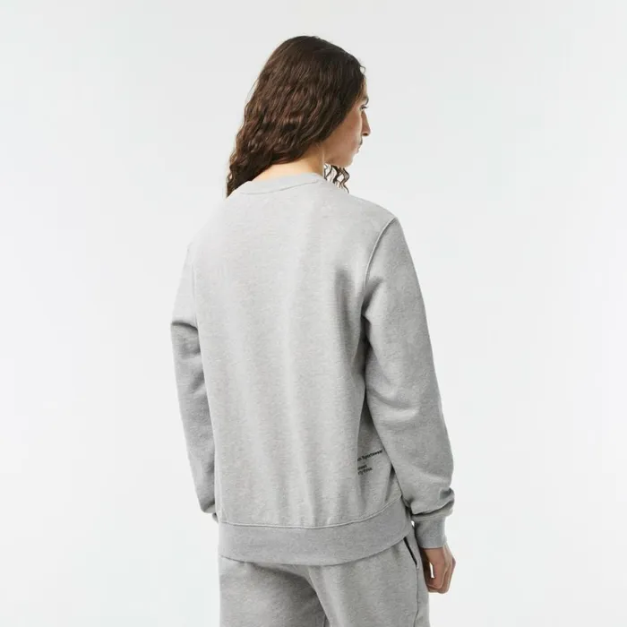 Sweaters and Sweatshirts Men Lacoste Men039s Inscription Crew Neck Sweatshirt Grey Chine Cca