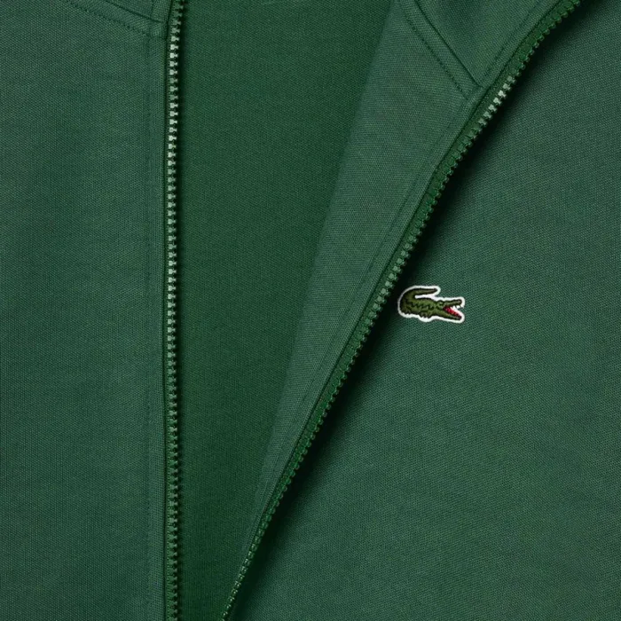 Sweaters and Sweatshirts Men Lacoste Men039s Paris Piqu Track Jacket Pine Green 132