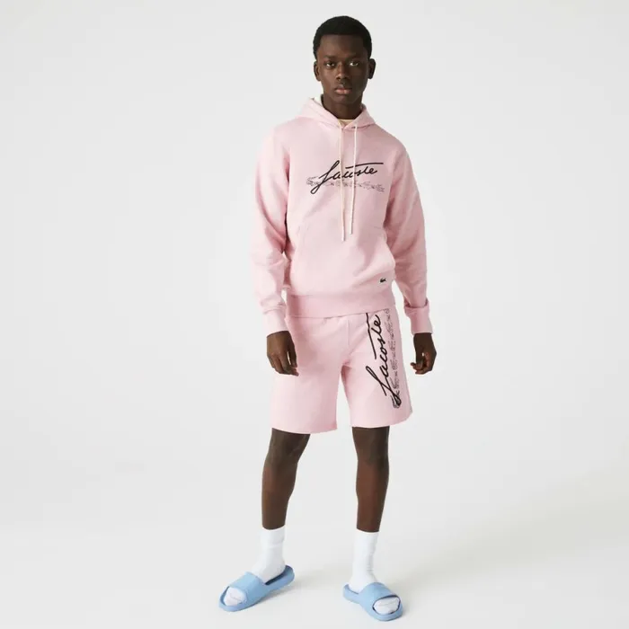Sweaters and Sweatshirts Men Lacoste Men039s Signature Flecked Cotton Fleece Hoodie Pink Hcq Sweaters and Sweatshirts Men Lacoste Men039s Signature Flecked Cotton Fleece Hoodie Pink Hcq