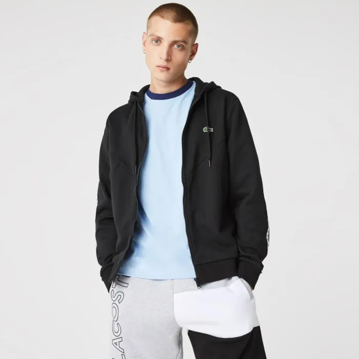 Sweaters and Sweatshirts Men Lacoste Mens Colorblock Lettered Fleece ZipUp Hoodie Black 8vm Sweaters and Sweatshirts Men Lacoste Mens Colorblock Lettered Fleece ZipUp Hoodie Black 8vm