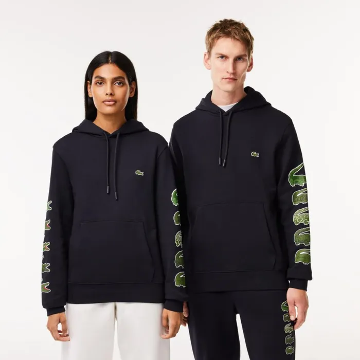 Sweaters and Sweatshirts MenWomen Lacoste Unisex Contrast Crocodile Hoodie Abysm Blue Hde Sweaters and Sweatshirts MenWomen Lacoste Unisex Contrast Crocodile Hoodie Abysm Blue Hde