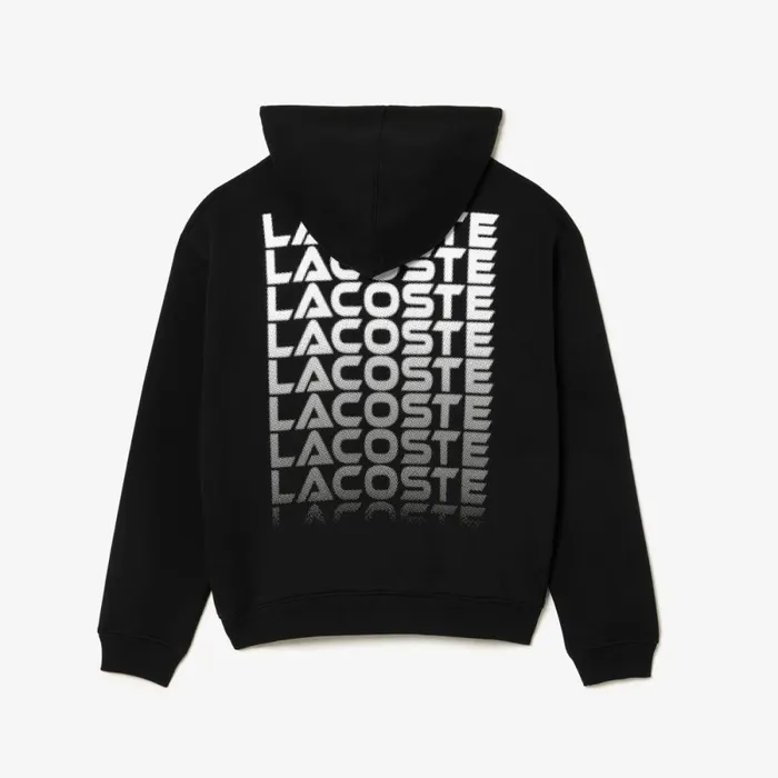 Sweaters and Sweatshirts MenWomen Lacoste Unisex Loose Fit Branded Hoodie Black 031