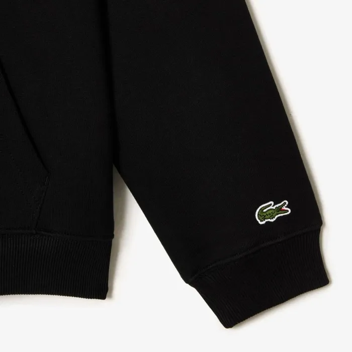Sweaters and Sweatshirts MenWomen Lacoste Unisex Loose Fit Branded Hoodie Black 031