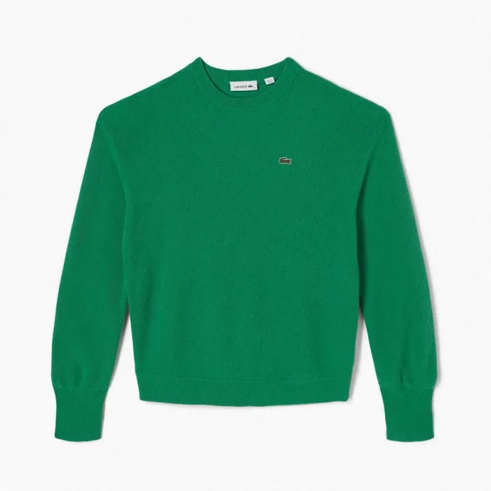 Sweaters and Sweatshirts Women Lacoste Women039s Lacoste X Bandier Cashmere Sweater Rocket Green Cnq