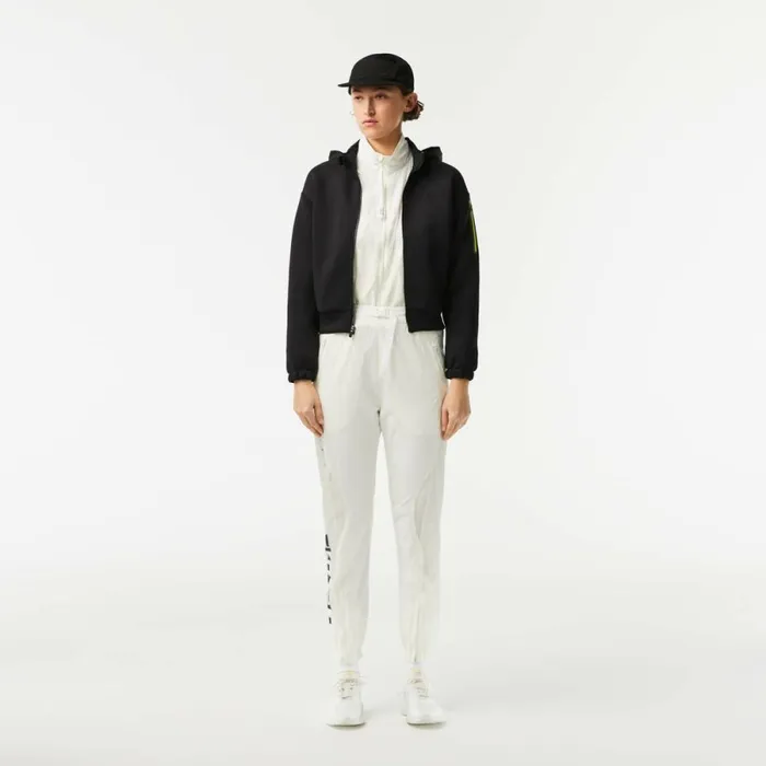 Sweaters and Sweatshirts Women Lacoste Women039s Loose Fit ZipUp Sweatshirt Black 031