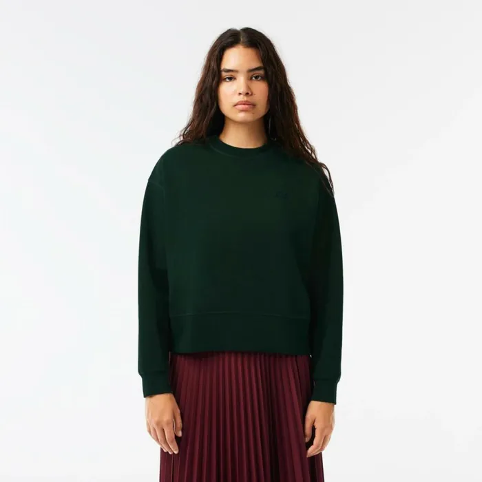 Sweaters and Sweatshirts Women Lacoste Womens Crew Neck Sweatshirt Forest Green Yzp Sweaters and Sweatshirts Women Lacoste Womens Crew Neck Sweatshirt Forest Green Yzp