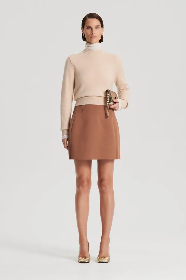 Sweaters Scanlan Theodore Women CASHMERE CREW SWEATER OAT