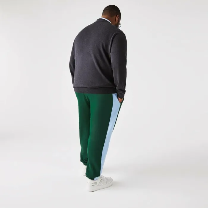 Sweatpants and Trousers Men Lacoste Men039s Contrast Bands Sweatpants Green Blue Dqa