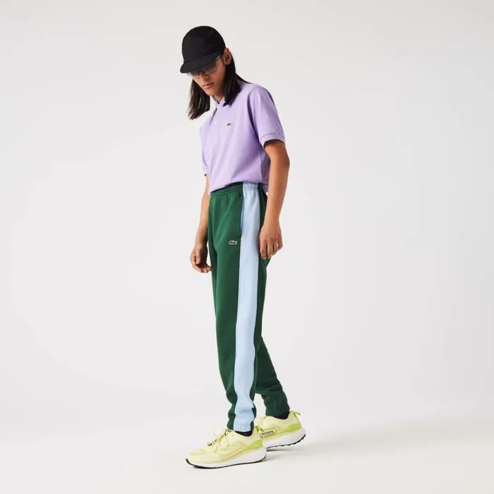 Sweatpants and Trousers Men Lacoste Men039s Contrast Bands Sweatpants Green Blue Dqa