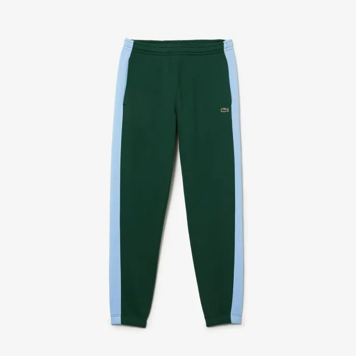 Sweatpants and Trousers Men Lacoste Men039s Contrast Bands Sweatpants Green Blue Dqa