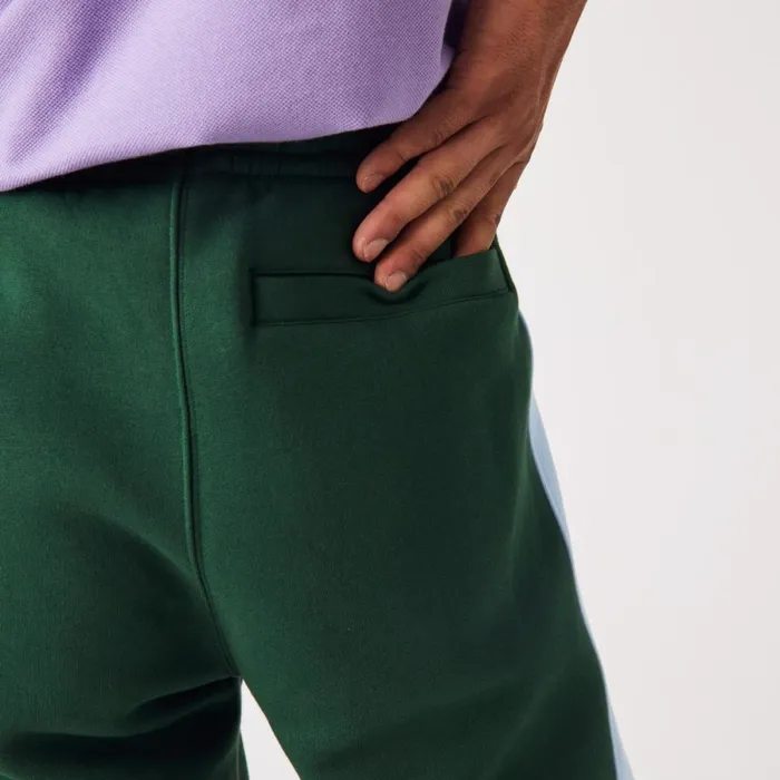 Sweatpants and Trousers Men Lacoste Men039s Contrast Bands Sweatpants Green Blue Dqa