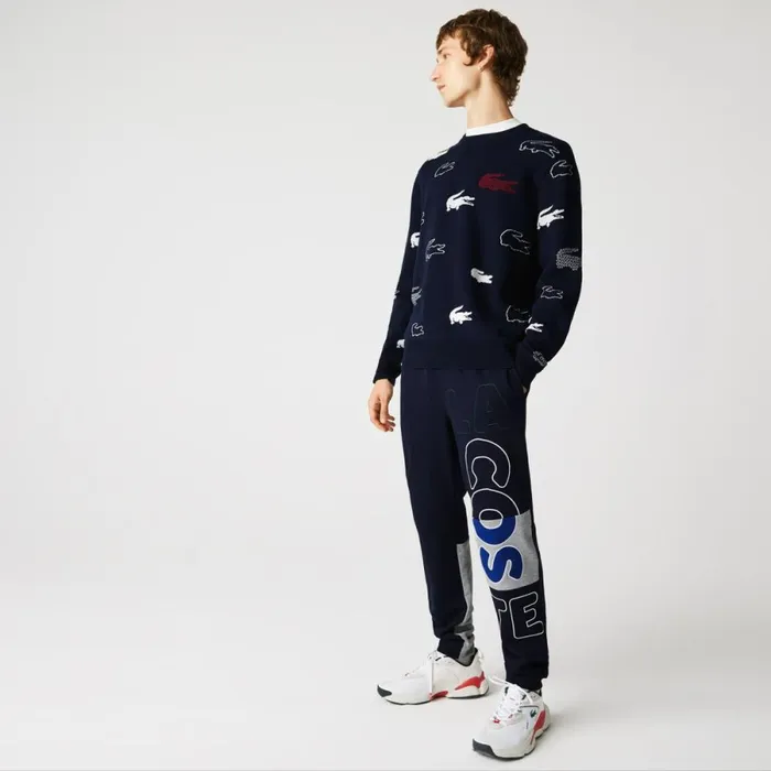 Sweatpants and Trousers Men Lacoste Men039s Heritage Branded Cotton Fleece Sweatpants Navy Blue 166 Sweatpants and Trousers Men Lacoste Men039s Heritage Branded Cotton Fleece Sweatpants Navy Blue 166