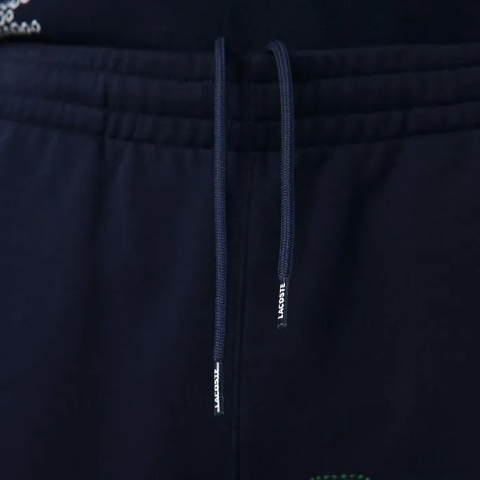 Sweatpants and Trousers Men Lacoste Men039s Heritage Branded Cotton Fleece Sweatpants Navy Blue 166