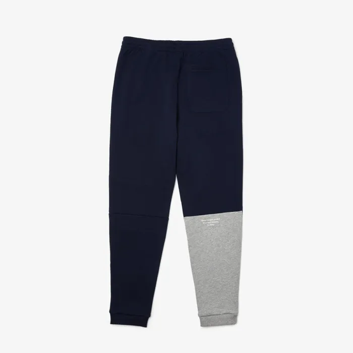 Sweatpants and Trousers Men Lacoste Men039s Heritage Branded Cotton Fleece Sweatpants Navy Blue 166
