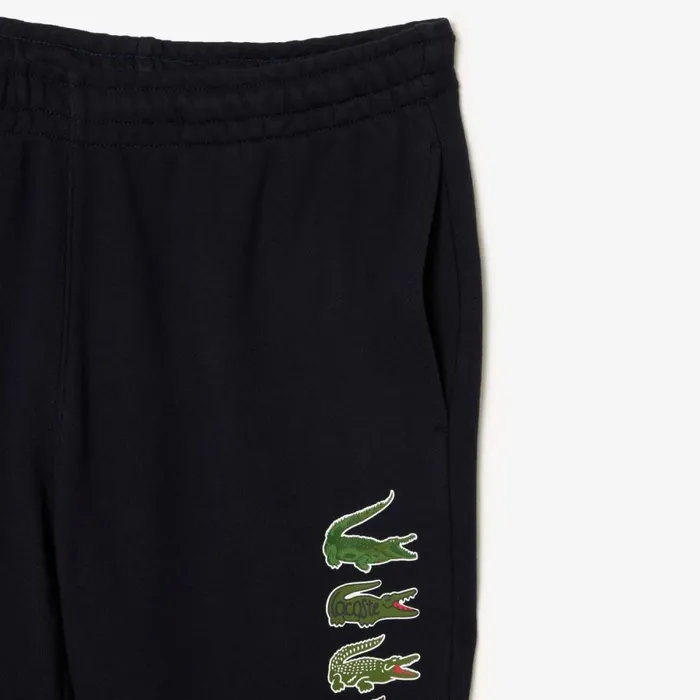 Sweatpants and Trousers Men Lacoste Men039s Iconic Print Joggers Abysm Blue Hde