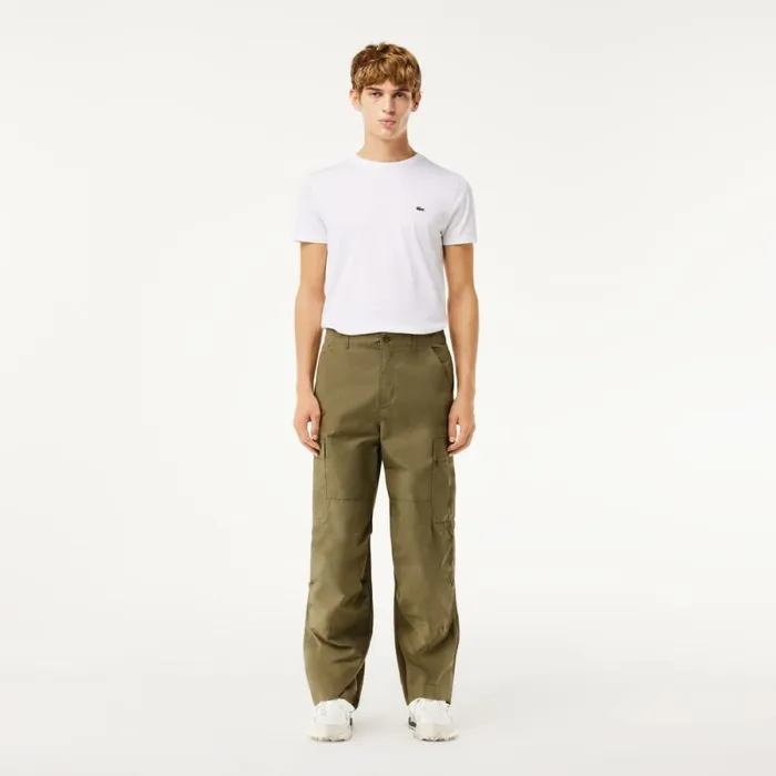 Sweatpants and Trousers Men Lacoste Men039s Lightweight Cotton Cargo Pants Khaki Green 316 Sweatpants and Trousers Men Lacoste Men039s Lightweight Cotton Cargo Pants Khaki Green 316
