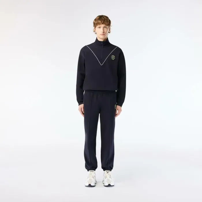 Sweatpants and Trousers Men Lacoste Men039s Piqu Sweatpants Abysm Blue Hde