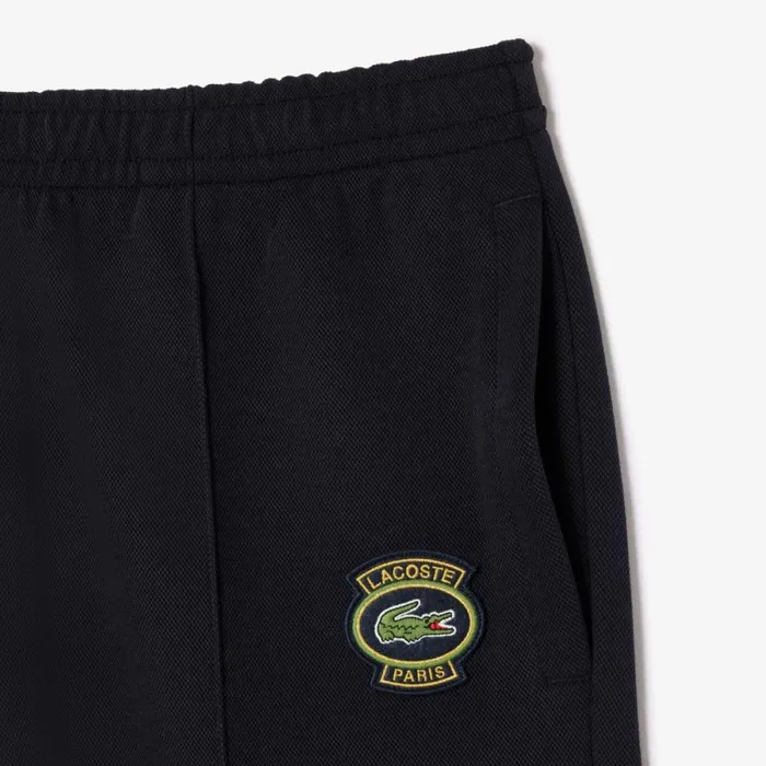 Sweatpants and Trousers Men Lacoste Men039s Piqu Sweatpants Abysm Blue Hde
