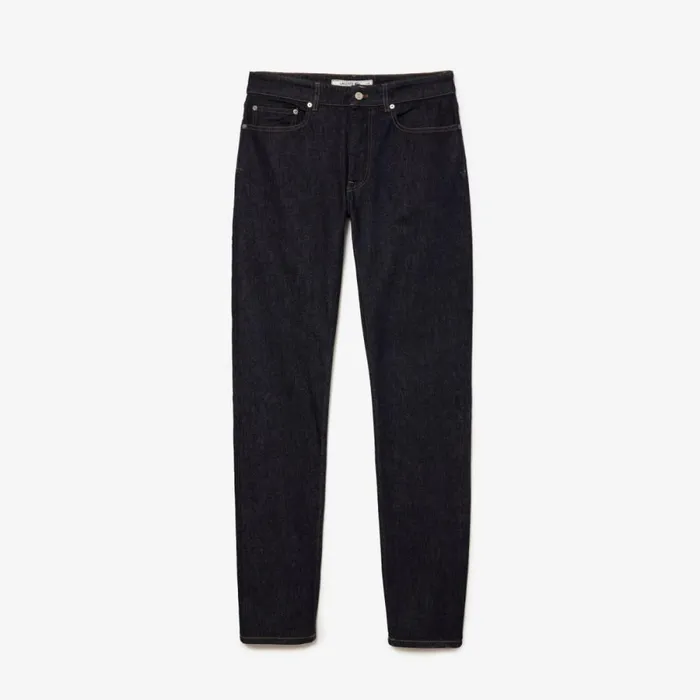 Sweatpants and Trousers Men Lacoste Men039s Slim Fit Stretch Cotton Denim Jeans Blue Ml4