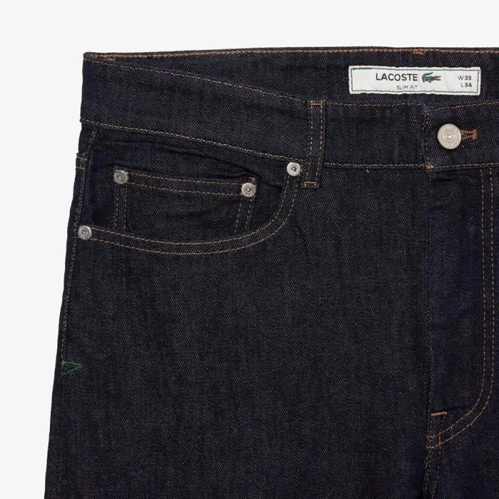Sweatpants and Trousers Men Lacoste Men039s Slim Fit Stretch Cotton Denim Jeans Blue Ml4