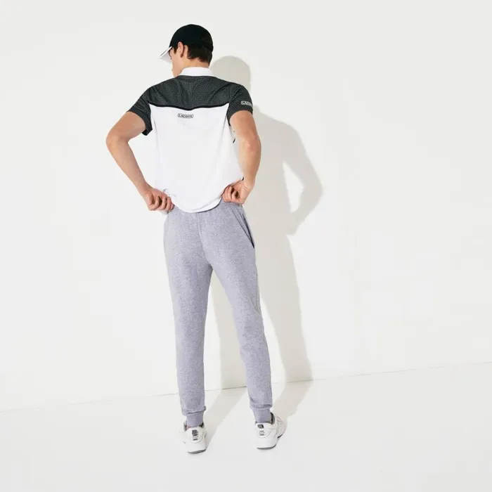 Sweatpants and Trousers Men Lacoste Men039s SPORT Fleece Tennis Sweatpants Grey Chine Cca