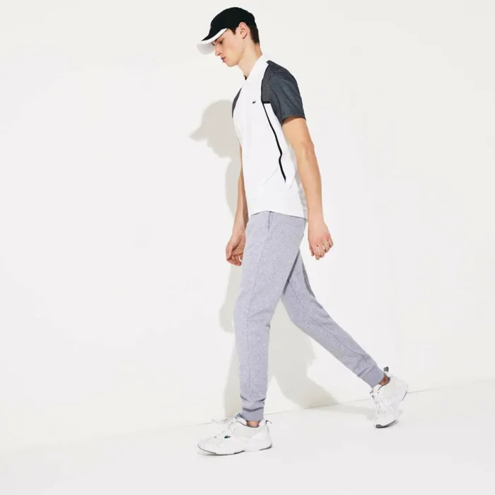 Sweatpants and Trousers Men Lacoste Men039s SPORT Fleece Tennis Sweatpants Grey Chine Cca