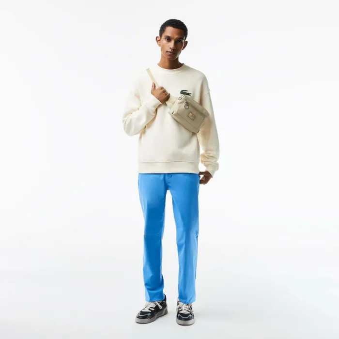 Sweatpants and Trousers Men Lacoste Men039s Stretch Cotton Slim Fit Pants Ethereal Blue L99
