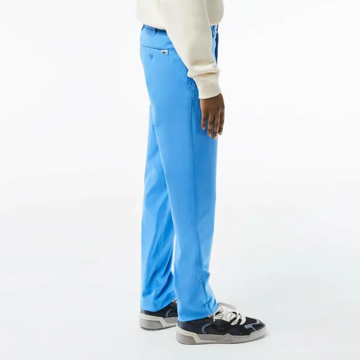 Sweatpants and Trousers Men Lacoste Men039s Stretch Cotton Slim Fit Pants Ethereal Blue L99