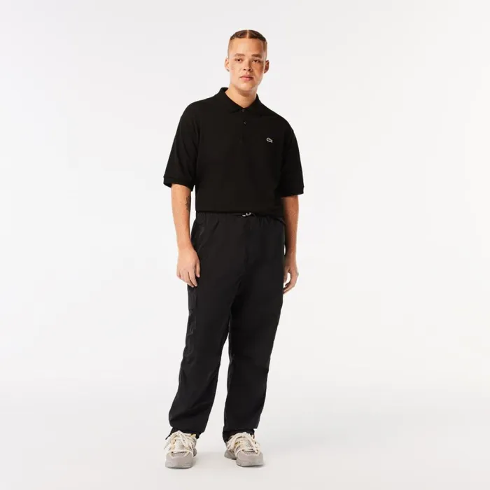 Sweatpants and Trousers Men Lacoste Mens Relaxed Fit WaterRepellent Pants Black 031